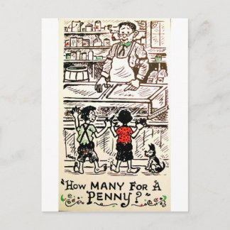 Wie viele für einen Cent? Postkarte