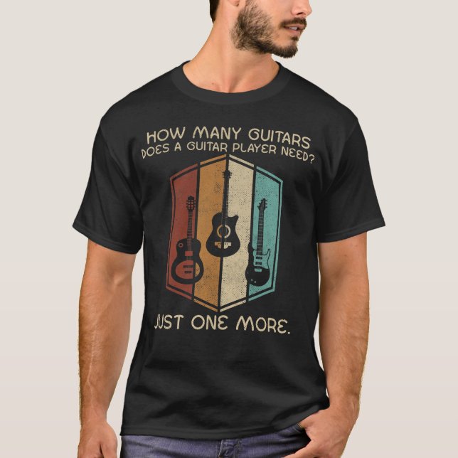 Wie viele Gitarren für Gitarrenspieler T-Shirt (Vorderseite)