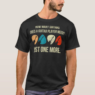 Wie viele Gitarren für Männer Gitarristen Musik Vi T-Shirt