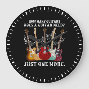 Wie viele Gitarren geben Guitar Player Große Wanduhr
