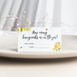 Wie viele Honeycombs Baby Duschspielkarte Begleitkarte