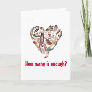 Wie viele ist genug? feiertagskarte