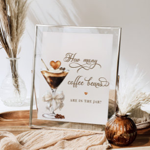 Wie viele Kaffeebohnen sind im Glas? Poster