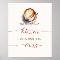 Wie viele Kisses Brautparty Coffee Game