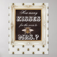 Wie viele Kisses Brautparty Game-Background
