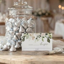 Wie viele Kisses Brautparty Guess Cards Platzkarte