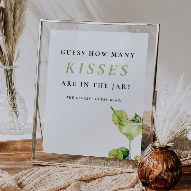 Wie viele Kisses Mexican Fiesta Brautparty signier Poster (Von Creator hochgeladen)