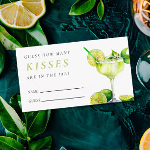 Wie viele Kisses Mexikanisches Fiesta-Brautparty Begleitkarte