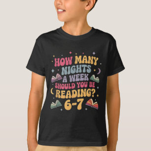 Wie viele Nächte gelesen 67 Meme sechs sieben Lehr T-Shirt