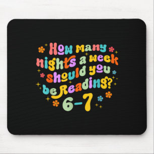 Wie viele Nächte lesen 67 lustiger Meme sechs sieb Mousepad