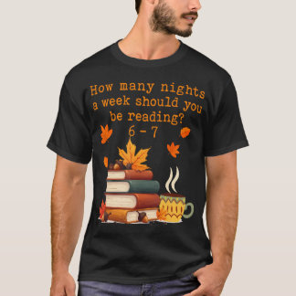 Wie viele Nächte lesen 67 Lustiger Meme Sechs Sieb T-Shirt