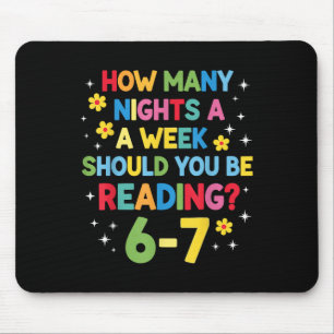 Wie viele Nächte pro Woche sollten Sie 6-7 B lesen Mousepad