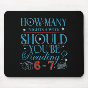 Wie viele Nächte pro Woche sollten Sie 6–7 T lesen Mousepad