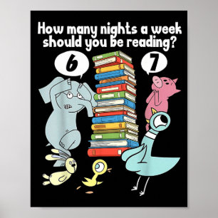 Wie viele Nächte pro Woche sollten Sie 6–7 T lesen Poster
