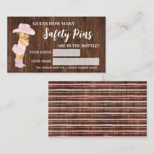 Wie viele Sicherheits-Buttone Cowgirl Baby Showcar Platzkarte