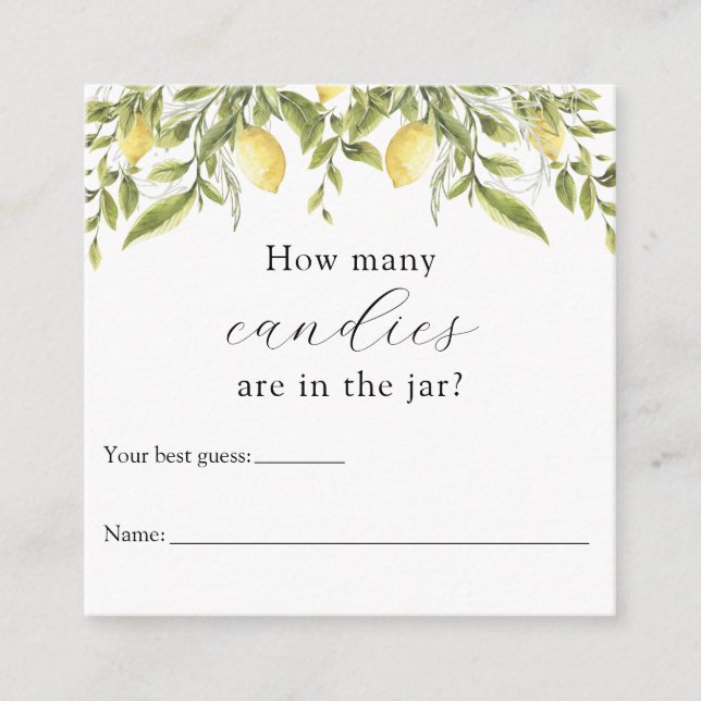 Wie viele sind in der Jar Shower Game Enclosure Ca Begleitkarte (Vorderseite)