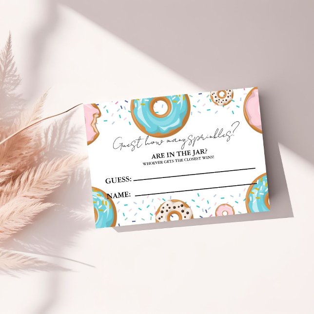 Wie viele SPrinkler im Jar Baby Shower Game Begleitkarte (Von Creator hochgeladen)