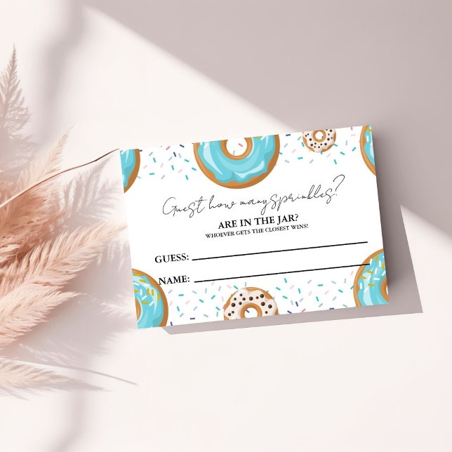 Wie viele SPrinkler im Jar Baby Shower Game Begleitkarte (Von Creator hochgeladen)