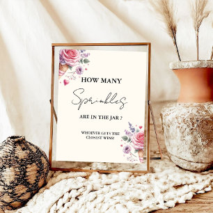 Wie viele SPrinkler im Jar Baby Shower Game Poster