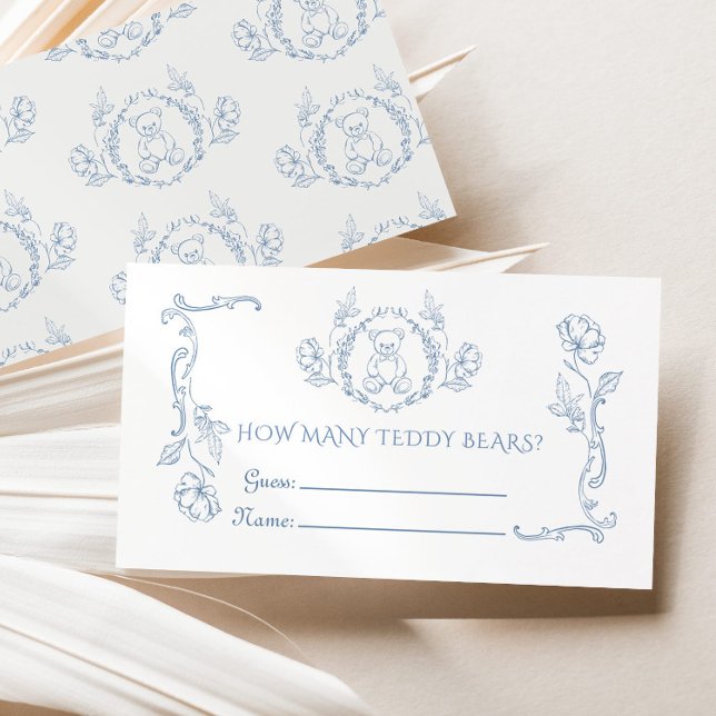 Wie viele Teddy-Bären Vintager Rahmen Begleitkarte (Von Creator hochgeladen)