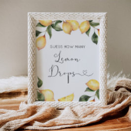 Wie viele Zitronenfallen sind im Glas? Poster