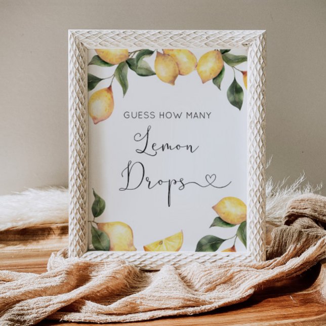 Wie viele Zitronenfallen sind im Glas? Poster (Von Creator hochgeladen)