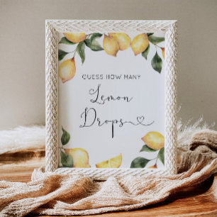 Wie viele Zitronentropfen sind im Glas Poster