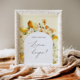 Wie viele Zitronentropfen sind in dem Korbplakat? Poster