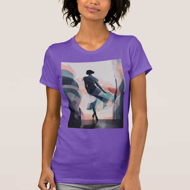 Wie wäre es mit "Amethyst Grace: Lila Aquarelltanz T-Shirt (Vorderseite)
