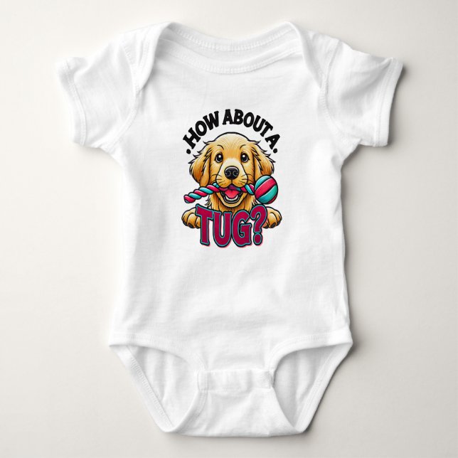 Wie wäre es mit einem Golden Retriever Hund? Baby Strampler (Vorderseite)