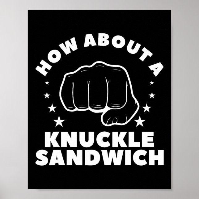 Wie wäre es mit einem Knuckle Sandwich Boxer 2 Poster (Vorne)