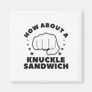 Wie wäre es mit einem Knuckle Sandwich Boxer? Magnet