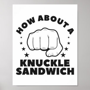 Wie wäre es mit einem Knuckle Sandwich Boxer? Poster