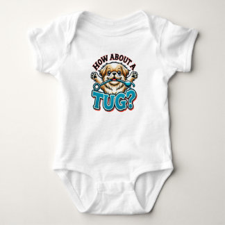 Wie wäre es mit einem Tug - Pekingese Hund? Baby Strampler