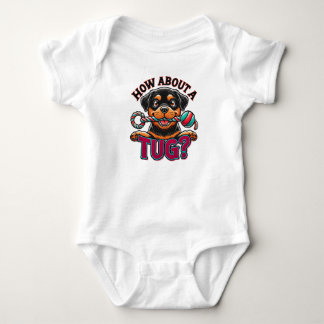 Wie wäre es mit einem Tug - Rottweiler Hund? Baby Strampler