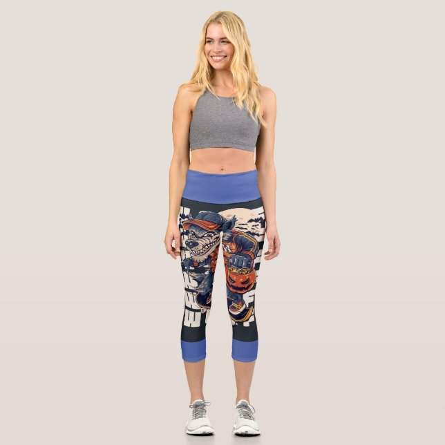 Wie wäre es mit flatterndem Flüstern:Hochwaiste Ca Capri Leggings (Vorderseite)