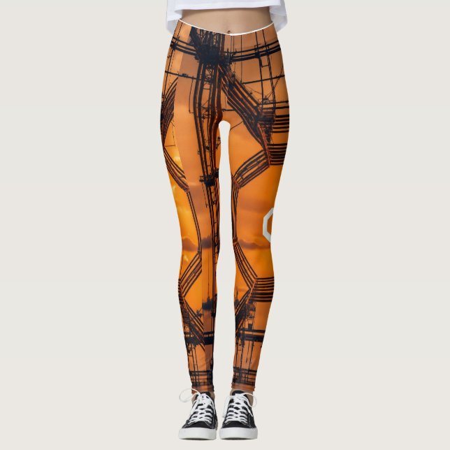 Wie wäre es mit "Mandarine Dream Leggings: Vibrant Leggings (Vorderseite)
