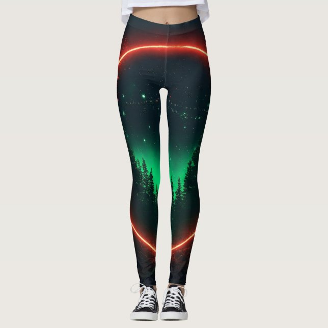 Wie wäre es mit "Mitternacht Aurora Leggings: Nigh Leggings (Vorderseite)