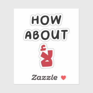 Wie wäre es mit Nein in arabischen, sonnigen arabi Aufkleber