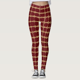 Wie wäre es mit "Royal Elegance Leggings: Maroon & Leggings