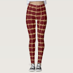 Wie wäre es mit "Royal Elegance Leggings: Maroon & Leggings