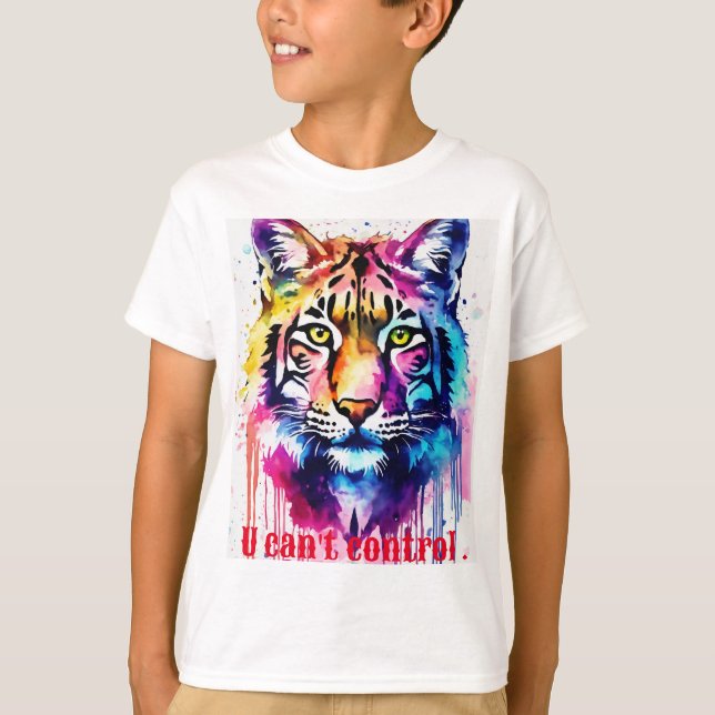 Wie wär's mit "Fierce Freedom: Tiger 'Can't Kontro T-Shirt (Vorderseite)
