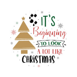 Wie Weihnachten aussehen Ornament Karte