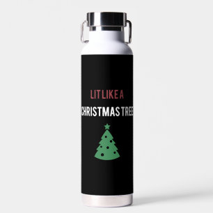 wie Weihnachtsbaum-Weihnachten beleuchtet Trinkflasche