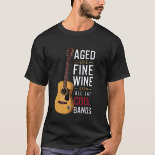 Wie Wein gealtert, hat alle alten coolen Bands Vin T-Shirt
