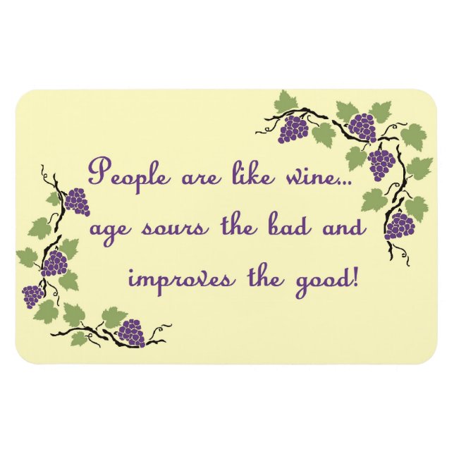 Wie Wein Magnet (Horizontal)