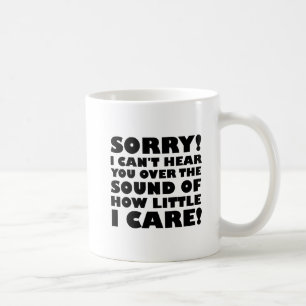 Wie wenig es mich kümmert Lustiger Becher Tasse