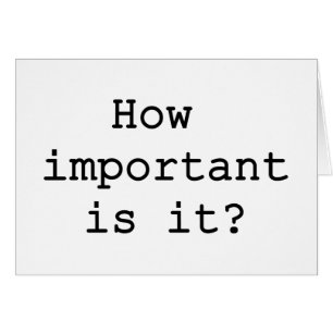 Wie wichtig ist es Slogan Quote Typografie