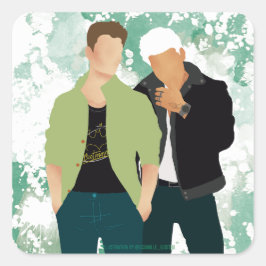 Wie wir beschädigt - AC Quadratischer Aufkleber