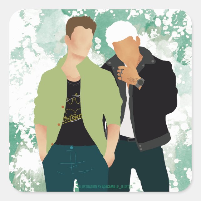 Wie wir beschädigt - AC Quadratischer Aufkleber (Vorderseite)